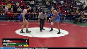 160 lbs Semifinal - Jacob Pe, Rancho Bernardo vs Brayden Zingano, Eastlake