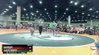 120 lbs Round 4 (6 Team) - Ian Keller, BRAWL Silver vs Dakota Fenwick, Alabama Elite Black