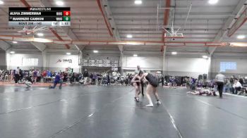 145 lbs Champ. Round 2 - Alivia Zimmerman, Mount Vernon High School vs Makenzie Cannon, Westerville-North High School