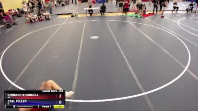 165 lbs Cons. Round 7 - Connor O`Donnell, WI vs Cael Miller, IL