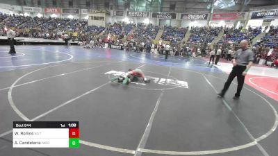 95 lbs Round Of 32 - Wynston Rollins, No Team vs Adam Candelaria, Pagosa Springs Middle School