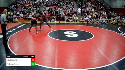 285 lbs Champ. Round 1 - Gianni Browne, Meyersdale Area Hs vs Tavon Rupert, Plum Hs