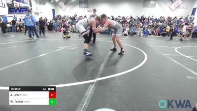 130 lbs Rr Rnd 1 - Anthony Drain, Mustang Bronco Wrestling Club vs Wyatt Tester, El Reno Wrestling Club