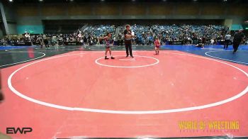 66 lbs Quarterfinal - Maeve Fernald, Smitty's Barn vs Sadee Leffler, Crater Mat Club