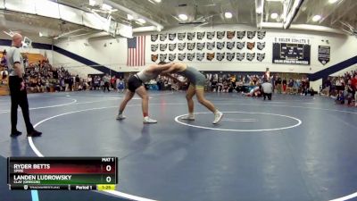 190 lbs Champ. Round 2 - Ryder Betts, Spire vs Landen Ludrowsky, Clay (Oregon)