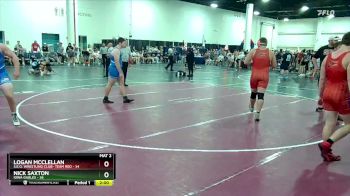 215 lbs Round 6 (16 Team) - Nick Saxton, Iowa Gables vs Logan Mcclellan, S.E.O. Wrestling Club- Team Red