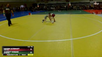 70 lbs Champ. Round 1 - Hayden Altermatt, Wabasso vs Garrett Vasquez, St. Francis