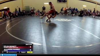 132 lbs 5th Place Match - Dylan Bennett, Midwest Xtreme Wrestling vs Alejandro Ramirez, Indiana