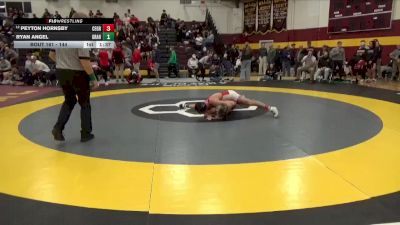 144 lbs Champ. Round 2 - Ryan Angel, Graham vs Peyton Hornsby, Center Grove