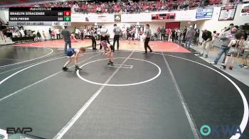 61 lbs Consi Of 4 - Braelyn Stracener, Gravette Wrestling Club vs Tate Fryer, Saints Wrestling Club