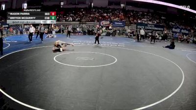 D 1 113 lbs Cons. Round 5 - Mason Parria, Holy Cross vs Britton McGuerty, St. Amant