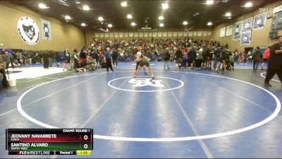 126 lbs Champ. Round 4 - Santino Alvaro, Santa Ynez vs Jeovany Navarrete, Chico