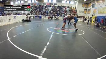 215 lbs Quarterfinal - Valentino Benavides, Tohopekaliga vs Jordyn Martin, Freedom
