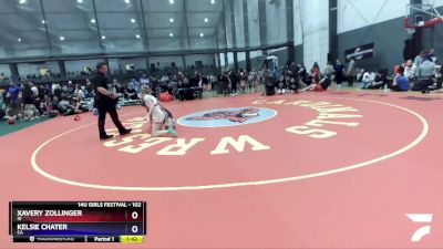 102 lbs Round 3 - Xavery Zollinger, ID vs Kelsie Chater, CA