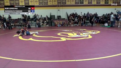 138 lbs Champ. Round 2 - Gwendolyn Tomkins, Menlo NCWA vs Rubi Lopez-Paz, Sacramento City College