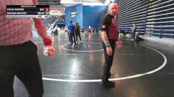 120 lbs Champ. Round 1 - Colin Hoopes, Washington Township vs Nathan Matthis, Mount St Joes