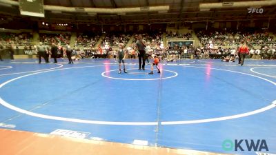 46 lbs Quarterfinal - Zayne McGrew (43), Roland Youth League Wrestling vs Aidan Garland, Berryhill Wrestling Club