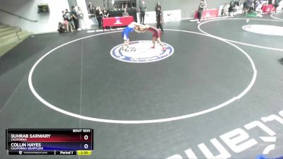 65 lbs Champ. Round 2 - Suhrab Sarwary, California vs Collin Hayes, California Grapplers