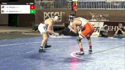 133 lbs Final - Kurt Phipps, Bucknell vs Kyle Waterman, Drexel