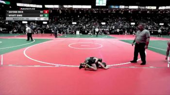 58 lbs 3rd Place Match - Zayden Bice, TVY2 vs Wyatt Sims, GGBA