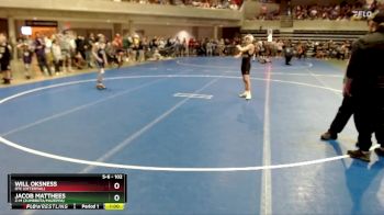 102 lbs Cons. Round 1 - Jacob Matthees, Z-M (Zumbrota/Mazeppa) vs Will Oksness, OTC (Ottertail)
