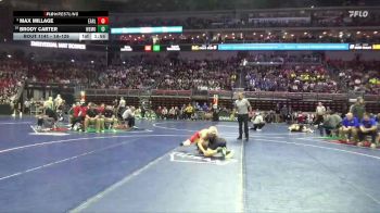 1A-126 lbs Champ. Round 2 - Max Millage, Earlham vs Brody Carter, West Monona-Whiting