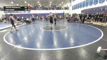 106 lbs Semifinal - Tristan Mendenhall, Post Falls vs Cruz Knopp, Lakeland