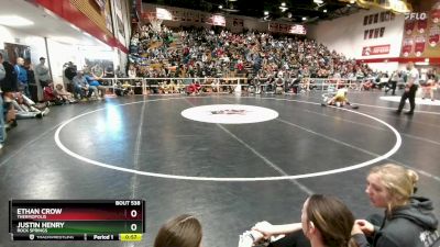 126 lbs Cons. Round 4 - Justin Henry, Rock Springs vs Ethan Crow, Thermopolis