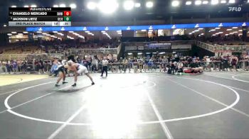 175 3A 3rd Place Match - Jackson Lietz, George Jenkins vs Evangelo Mercado, Southwest Miami