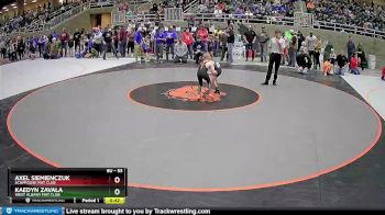 53 lbs Cons. Round 4 - Kaedyn Zavala, West Albany Mat Club vs Axel Siemienczuk, Scappoose Mat Club