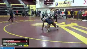 184 lbs Cons. Round 2 - Malachi Dowdell, Life Pacific University (Calif.) vs Stone Aguirre, Embry-Riddle Aeronautical University (Ariz.)