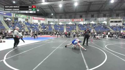110 lbs Round Of 16 - Wayland Meikle, Weld Central Middle School vs Dominic Conant, Resurrection Christian