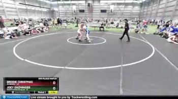 120 lbs Placement Matches (8 Team) - Brodie Christmas, Alabama vs Joey Enzminger, North Dakota Blue