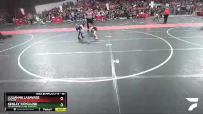 65 lbs Quarterfinal - Kenley Berglund, Askren Wrestling Academy vs Julianna LaSavage, Ringers