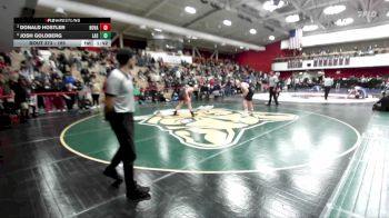 165 lbs Quarterfinal - Donald Hostler, Hoopa Valley vs Josh Goldberg, Las Lomas