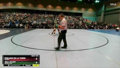 175 lbs Champ. Round 1 - Sina Hojati, Granite Bay vs Emiliano De La Torre, Sparks