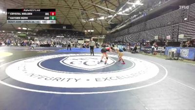 Girls 3A 140 lbs Cons. Round 3 - Hayden Roth, Auburn Mountainview (Girls) vs Crystal Nielsen, Shelton (Girls)