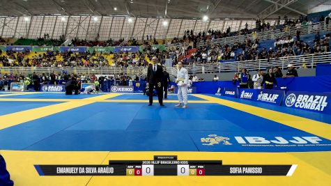 Sofia Panissio vs Emanuely Da Silva Araújo 2026 IBJJF Brasileiro Kids