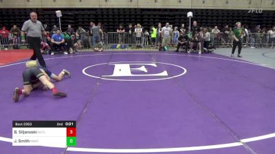 86 lbs Semifinal - Beau Siljanoski, Nutley vs James Smith, Mantua