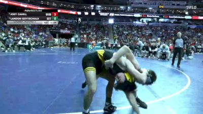 3A-113 lbs Champ. Round 2 - Joey Cahill, Waukee Northwest vs Landon Gottschalk, Bettendorf