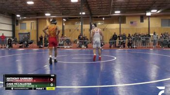 133 lbs Round 1 (6 Team) - Cade McCallister, Clackamas Community College vs Anthony Garrobo, Arizona Christian University