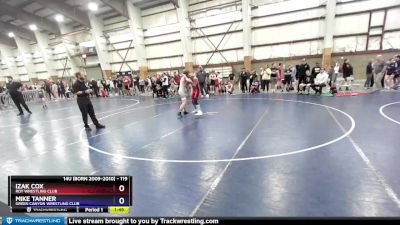 119 lbs Quarterfinal - Izak Cox, Roy Wrestling Club vs Mike Tanner, Green Canyon Wrestling Club