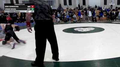 113 lbs Consolation - Josh Gonsalves, Middleborough vs Logan Sousa, Mt. Hope