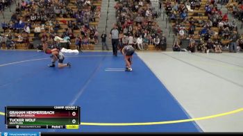 80 lbs Champ. Round 1 - Tucker Wolf, Grapplers vs Graham Hemmersbach, West Salem Bangor