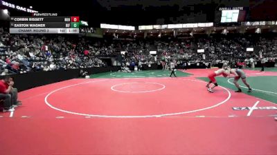 154 lbs Champ. Round 2 - Easton Wagner, DEF2 vs Corbin Bissett, MEN1
