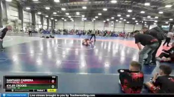 130 lbs Round 3 - Kyler Crooks, Team Ohio vs Santiago Cabrera, No Escape WA