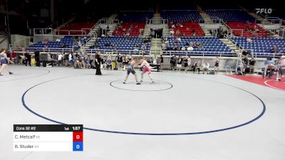 120 lbs Cons 32 #2 - Cayden Metcalf, NE vs Braydon Studer, OH