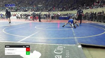 92 lbs Round Of 16 - Gage Hollowell, Elgin Wrestling vs Jai Robins, Bixby