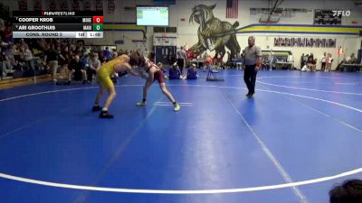 106 lbs Cons. Round 2 - Cooper Krob, Mount Vernon vs Ari Groothuis, Marion