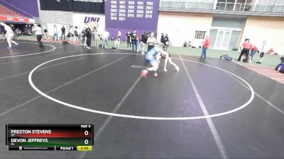 160 lbs Cons. Round 3 - Preston Stevens, UT vs Devon Jeffreys, AL